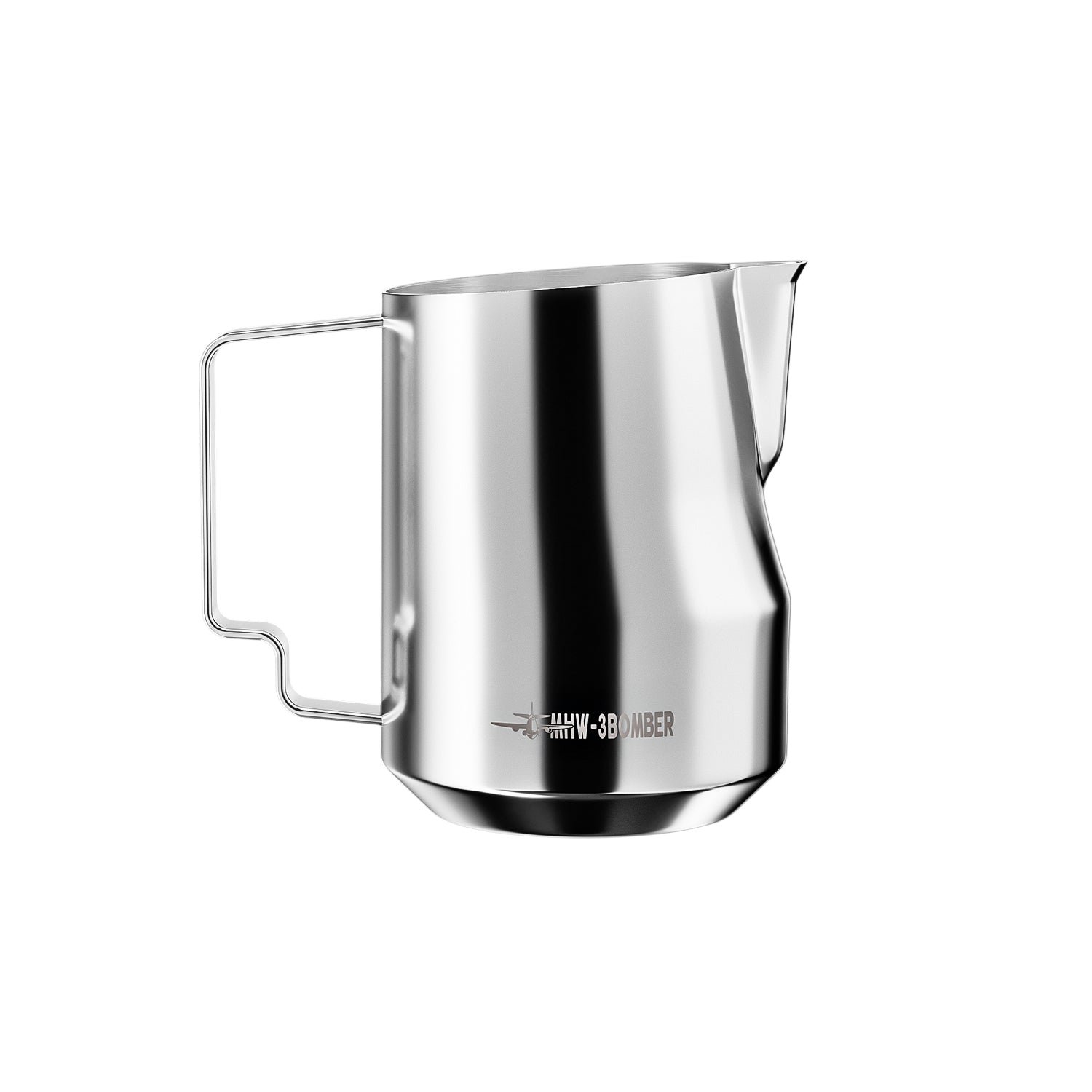 MHW-3BOMBER-3BOMBER Turbo Milk Pitcher Glossy Grey 350 ml